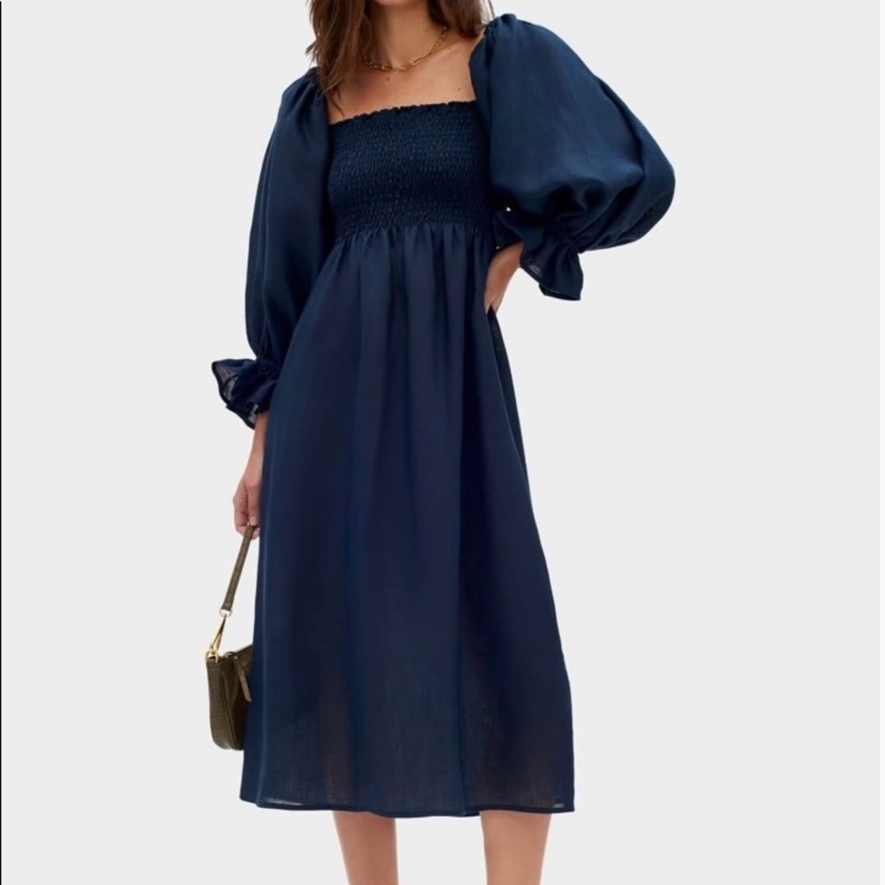 Daily sleeper Atlanta dress in Navy blue